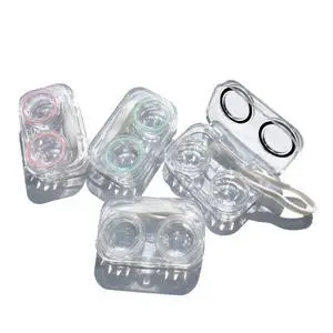 4 PCS Contact Lens Cases, Colorful Contact Lens Container Holder, Outdoor Portable Mini Contact Lens Soak Storage Kit for Travel & Home 4 PCS Contact Lens Cases, Colorful Contact Lens Container Holder, Outdoor Portable Mini Contact Lens Soak Storage Kit for Travel & Home