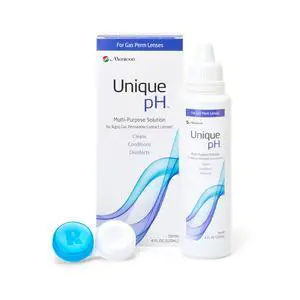 Unique pH Multipurpose Contact Lens Solution with Lens Case 4 fl oz Unique pH Multipurpose Contact Lens Solution with Lens Case 4 fl oz