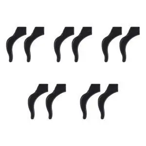 Ear Grip Ear Hooks for Glasses, Anti - slip Hook Soft Silicone Temple Holder Glass Eyewear Comfortable Tips Sleeve Retainer For Eyeglass Sunglass, 5 Pairs(Black) Ear Grip Ear Hooks for Glasses, Anti - slip Hook Soft Silicone Temple Holder Glass Eyewear Comfortable Tips Sleeve Retainer For Eyeglass Sunglass, 5 Pairs(Black)