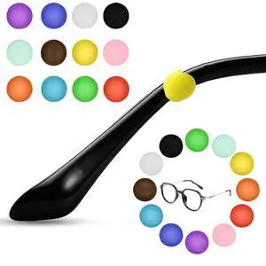 12-Pair Eyeglass Ear Grips - Non-Slip, Silicone Ear Cushions for Eyeglasses, Reading Glasses, Sunglasses (12 Colors) 12-Pair Eyeglass Ear Grips - Non-Slip, Silicone Ear Cushions for Eyeglasses, Reading Glasses, Sunglasses (12 Colors)
