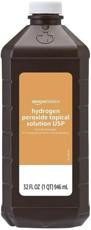 Hydrogen Peroxide Topical Solution USP, First Aid Antiseptic for Cuts, Scrapes and Wound Disinfection, 32 fl oz, 1-Pack Hydrogen Peroxide Topical Solution USP, First Aid Antiseptic for Cuts, Scrapes and Wound Disinfection, 32 fl oz, 1-Pack