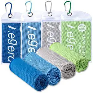 4Pack Cooling Towel 40"x12" Cooling Neck Wraps,Soft Breathable ChillyTowel 4Pack Cooling Towel 40"x12" Cooling Neck Wraps,Soft Breathable ChillyTowel