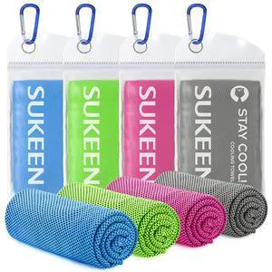 4 Pack Cooling Towels (40"x12") for Neck and Face Instant Cooling 4 Pack Cooling Towels (40"x12") for Neck and Face Instant Cooling