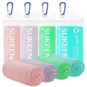 4 Pack Cooling Towels (40"x12") for Neck and Face, Cooling Neck Wraps, Breathable Cooling Towel for Hot Weather, Sweat Towels for Yoga, Sports, Golf, Gym, Camping, Running, Fitness, Workout 4 Pack Cooling Towels (40"x12") for Neck and Face, Cooling Neck Wraps, Breathable Cooling Towel for Hot Weather, Sweat Towels for Yoga, Sports, Golf, Gym, Camping, Running, Fitness, Workout