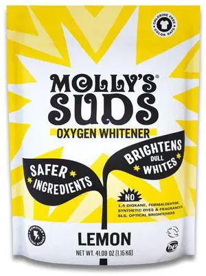 Oxygen Whitener | Powerful Bleach Alternative, Chlorine Free & Color Safe | Brightens Whites and Removes Stains (Lemon Essential Oil - 41.09 oz) Oxygen Whitener | Powerful Bleach Alternative, Chlorine Free & Color Safe | Brightens Whites and Removes Stains (Lemon Essential Oil - 41.09 oz)