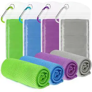 4 Pack Cooling Towels for Neck and Face(40"x12"), Cooling Neck Wraps, Ice Towel for Hot Weather, Soft Breathable Gym Towel, Cool Towel for Workout, Camping, Yoga, Sport, Running 4 Pack Cooling Towels for Neck and Face(40"x12"), Cooling Neck Wraps, Ice Towel for Hot Weather, Soft Breathable Gym Towel, Cool Towel for Workout, Camping, Yoga, Sport, Running