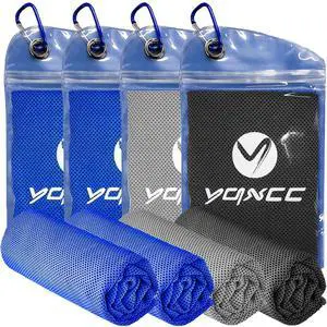4 Pack Cooling Towels 40"x12", Cold Cool for Neck & Face 4 Pack Cooling Towels 40"x12", Cold Cool for Neck & Face