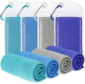 4 Pack Cooling Towel for Neck and face(40"x12"), Cooling Neck Wraps 4 Pack Cooling Towel for Neck and face(40"x12"), Cooling Neck Wraps