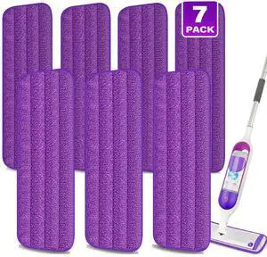 7 Pack Washable Reusable Mop Pads for Swiffer PowerMop: Wet Mops Refills 7 Pack Washable Reusable Mop Pads for Swiffer PowerMop: Wet Mops Refills