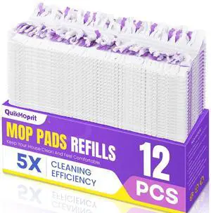 12 Pcs Power Mop Refills Pad, 5X Cleaning Multi-Surface Replacement for Swiffer Power Mop, Wet Pads Refill for Wood Floors & More, Compatible with Swiffer PowerMop Pads & Mopping Refills 12 Pcs Power Mop Refills Pad, 5X Cleaning Multi-Surface Replacement for Swiffer Power Mop, Wet Pads Refill for Wood Floors & More, Compatible with Swiffer PowerMop Pads & Mopping Refills