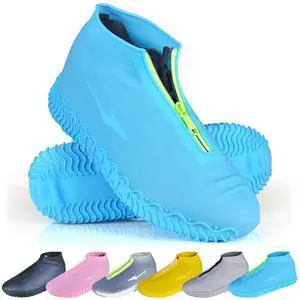 Shoe Covers Waterproof Reusable Foldable Not-Slip Rain Shoe Covers with Zipper,Shoe Protectors Overshoes Rain Galoshes for Kids Men and Wome (Blue, XL (Women 10-13.5, Men 11.5-14)) Shoe Covers Waterproof Reusable Foldable Not-Slip Rain Shoe Covers with Zipper,Shoe Protectors Overshoes Rain Galoshes for Kids Men and Wome (Blue, XL (Women 10-13.5, Men 11.5-14))
