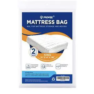 2 Pack King/Cal King Mattress Bag for Moving and Storage, Clear Plastic Mattress Cover for Moving, Waterproof Mattress Disposal Bags 2 Pack King/Cal King Mattress Bag for Moving and Storage, Clear Plastic Mattress Cover for Moving, Waterproof Mattress Disposal Bags