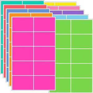 Colored Labels Stickers 3" x 2", Moving Labels for Boxes, 10 Colors,200 PCS Colored Labels Stickers 3" x 2", Moving Labels for Boxes, 10 Colors,200 PCS