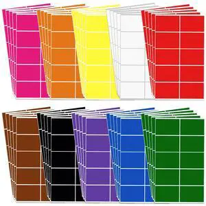500 Pieces Rectangular Colored Labels Stickers 3 x 2 Inch, Large Color Coding Labels in 10 Assorted Colored Name Tags Moving 500 Pieces Rectangular Colored Labels Stickers 3 x 2 Inch, Large Color Coding Labels in 10 Assorted Colored Name Tags Moving