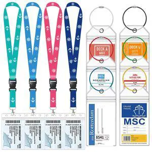 4 Pcs Cruise Lanyards with 6 Pcs Cruise Luggage Tag Holders, Zip Seal Clear Cruise Luggage Tag Holder with Cruise Lanyard and Ship Card Holder for Carnival, NCL, MSC, Princess 2026-2027 4 Pcs Cruise Lanyards with 6 Pcs Cruise Luggage Tag Holders, Zip Seal Clear Cruise Luggage Tag Holder with Cruise Lanyard and Ship Card Holder for Carnival, NCL, MSC, Princess 2026-2027