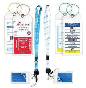 6-Pack Cruise Luggage Tag Holder & Cruise Lanyard,Cruise Essentials 6-Pack Cruise Luggage Tag Holder & Cruise Lanyard,Cruise Essentials