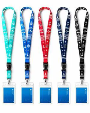 5 Pack Cruise Lanyards for Ship Cards, Cruise Essentials 5 Pack Cruise Lanyards for Ship Cards, Cruise Essentials
