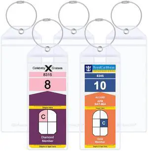 5 Pack Cruise Luggage Tag Holder for Royal Caribbean & Celebrity 5 Pack Cruise Luggage Tag Holder for Royal Caribbean & Celebrity