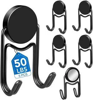 Magnetic Hooks for Cruise Cabins 50LBS+ 5 Pcs Magnetic Hooks for Cruise Cabins 50LBS+ 5 Pcs