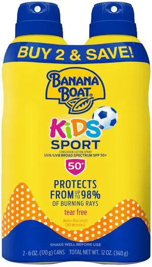 Sport Kids Sunscreen Spray SPF 50, 6 oz (2 Pack) Sport Kids Sunscreen Spray SPF 50, 6 oz (2 Pack)