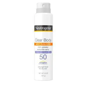 Clear Body Sunscreen Spray SPF 50, 5 oz Clear Body Sunscreen Spray SPF 50, 5 oz