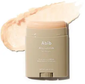 Airy Sunstick Protection Bar SPF50+ Broad Spectrum, Semi-Matte Sunscreen Stick for Oily & Combination Skin, No White Cast, Water-Resistant, Korean Sunscreen, 0.81 oz / 23 g Airy Sunstick Protection Bar SPF50+ Broad Spectrum, Semi-Matte Sunscreen Stick for Oily & Combination Skin, No White Cast, Water-Resistant, Korean Sunscreen, 0.81 oz / 23 g