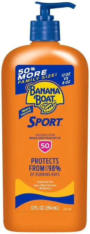 Sport SPF 50 Sunscreen Lotion, Family Size, 12 Fl Oz Sport SPF 50 Sunscreen Lotion, Family Size, 12 Fl Oz