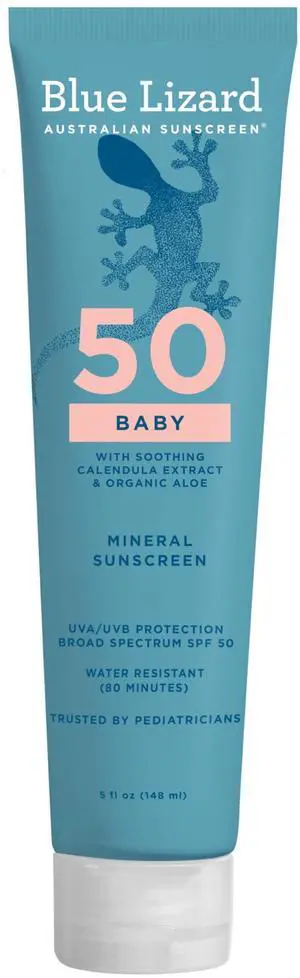 BABY Mineral Sunscreen with Zinc Oxide, SPF 50+, Water Resistant, UVA/UVB Protection with Smart Cap Technology - Fragrance Free, 5 oz. Tube BABY Mineral Sunscreen with Zinc Oxide, SPF 50+, Water Resistant, UVA/UVB Protection with Smart Cap Technology - Fragrance Free, 5 oz. Tube