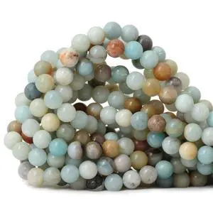 45PCS 8mm Natural Mix Color Amazonite Gemstone Round Loose Beads Stone Beads for Jewelry Making DIY 1 Strand 15" 45PCS 8mm Natural Mix Color Amazonite Gemstone Round Loose Beads Stone Beads for Jewelry Making DIY 1 Strand 15"