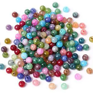 200PCS Natural Stone Beads 8MM Agate Spacer Beads Bulk for Jewelry Making 200PCS Natural Stone Beads 8MM Agate Spacer Beads Bulk for Jewelry Making