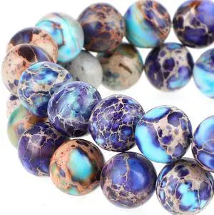 47Pcs 8MM Imperial Sea Sediment Gemstone Beads Natural Round Stone Beads Jasper Beads for Jewelry Necklace Bracelet Making(Multicolor B) 47Pcs 8MM Imperial Sea Sediment Gemstone Beads Natural Round Stone Beads Jasper Beads for Jewelry Necklace Bracelet Making(Multicolor B)