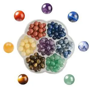 140pcs 8mm 7 Chakra Natural Stone Beads Crystal Bracelet Jewelry Making Kit 140pcs 8mm 7 Chakra Natural Stone Beads Crystal Bracelet Jewelry Making Kit