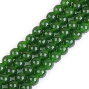 Natural 8mm Green Taiwan Jade Gemstone Loose Beads Round Crystal Energy Stone Power for Jewelry Making 15" Natural 8mm Green Taiwan Jade Gemstone Loose Beads Round Crystal Energy Stone Power for Jewelry Making 15"