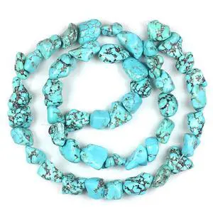 10-15mm Freeform Irregular Blue Turquoise Beads Loose Gemstone Beads for Jewelry Making Strand 15 Inch (22-30pcs) 10-15mm Freeform Irregular Blue Turquoise Beads Loose Gemstone Beads for Jewelry Making Strand 15 Inch (22-30pcs)