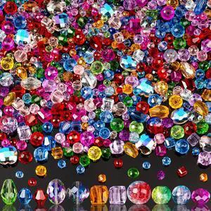 Glass Beads Bulk for Jewelry Making, Suncatchers, Crafts, Crystal Beads Glass Beads Bulk for Jewelry Making, Suncatchers, Crafts, Crystal Beads