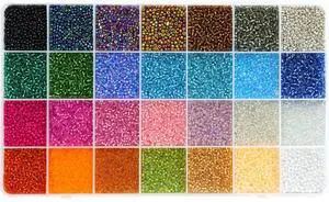 24000Pcs 2mm Glass Seed Beads Kit, with 28 Colors Small Beads Kit for Girls,Women and Adults,Bracelets, Necklaces,Earring,Jewelry Making Supplies 24000Pcs 2mm Glass Seed Beads Kit, with 28 Colors Small Beads Kit for Girls,Women and Adults,Bracelets, Necklaces,Earring,Jewelry Making Supplies