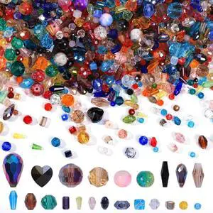 Assorted Glass Crystal Beads for Jewelry Making,DIY Lamp Work, Glass Spacer Beads Colorful Clear Electroplated Color Crystal Beads, Colorful Assortment Bulk Mix, Half Pound Assorted Glass Crystal Beads for Jewelry Making,DIY Lamp Work, Glass Spacer Beads Colorful Clear Electroplated Color Crystal Beads, Colorful Assortment Bulk Mix, Half Pound