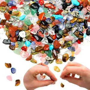 Multicolor Crystal Beads Natural Chip Stone Beads 400Pcs Multicolor Crystal Beads Natural Chip Stone Beads 400Pcs