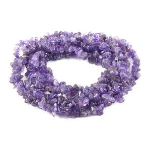 35 inches Chip Stone Loose Gemstones Beads Drilled Strand for Jewelry Making (Amethyst) 35 inches Chip Stone Loose Gemstones Beads Drilled Strand for Jewelry Making (Amethyst)