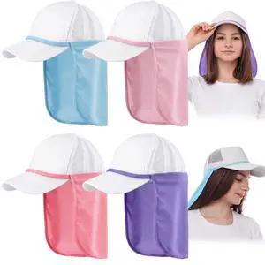4 Pieces Unisex Neck Gaiter UV Face Cover Sun Protection Neck Drape Multifunctional 2 in 1 Face Covering for Outdoor Sports Fishing (Purple,Rose,Pink,Light Blue) 4 Pieces Unisex Neck Gaiter UV Face Cover Sun Protection Neck Drape Multifunctional 2 in 1 Face Covering for Outdoor Sports Fishing (Purple,Rose,Pink,Light Blue)