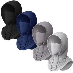 4 Pcs Summer Cooling Balaclava Mask, UV Protection Hood Mask Breathable Cycling Face Cover Full Head Scarf for Men Women (Black,Dark Gray,Light Gray,Navy) 4 Pcs Summer Cooling Balaclava Mask, UV Protection Hood Mask Breathable Cycling Face Cover Full Head Scarf for Men Women (Black,Dark Gray,Light Gray,Navy)