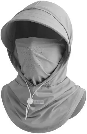 Cooling Breathable Balaclava Full Face Mask with Wide Brim Sun UV Protection Hood for Men Women Fishing Motorcycle Skiing (US, Alpha, One Size, Light Gray) Cooling Breathable Balaclava Full Face Mask with Wide Brim Sun UV Protection Hood for Men Women Fishing Motorcycle Skiing (US, Alpha, One Size, Light Gray)
