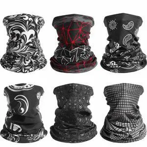 Neck Gaiter for Men Women, 6 Pack Face Mask Breathable Face Cover for Sun UV Protection Bandana Scarf Cycling Running Neck Gaiter for Men Women, 6 Pack Face Mask Breathable Face Cover for Sun UV Protection Bandana Scarf Cycling Running