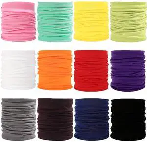 12PCS Neck Gaiters Scarf Head Wrap Headwear Balaclava Face Mask Sun Bandanas for Women Men Running,Cycling,Fishing 12PCS Neck Gaiters Scarf Head Wrap Headwear Balaclava Face Mask Sun Bandanas for Women Men Running,Cycling,Fishing