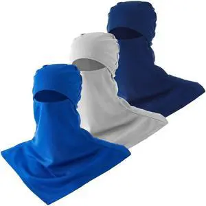 3 Piece Balaclava Face Cover Sun Protection Neck Cover Summer Balaclava for Men Women Outdoor Sports UV Protector(Light Gray, Royal Blue, Navy Blue) 3 Piece Balaclava Face Cover Sun Protection Neck Cover Summer Balaclava for Men Women Outdoor Sports UV Protector(Light Gray, Royal Blue, Navy Blue)
