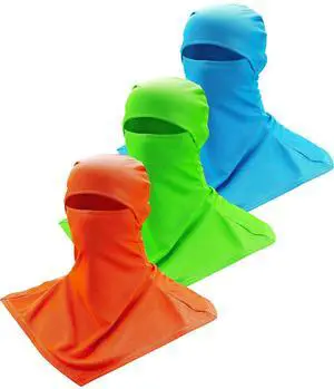 3 Piece Balaclava Face Cover Sun Protection Neck Cover Summer Balaclava for Men Women Outdoor Sports UV Protector(Orange, Green, Blue) 3 Piece Balaclava Face Cover Sun Protection Neck Cover Summer Balaclava for Men Women Outdoor Sports UV Protector(Orange, Green, Blue)