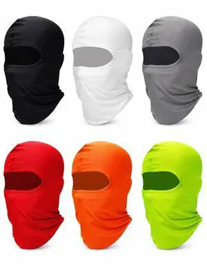 6 Pcs Ski Balaclava Men Full Face Cover Mask,Multicolor,Classic 6 Pcs Ski Balaclava Men Full Face Cover Mask,Multicolor,Classic