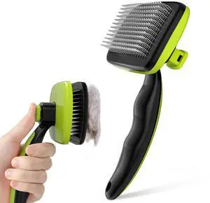 Skin Friendly Self-Cleaning Slicker Brush for Dog & Cat Shedding Skin Friendly Self-Cleaning Slicker Brush for Dog & Cat Shedding