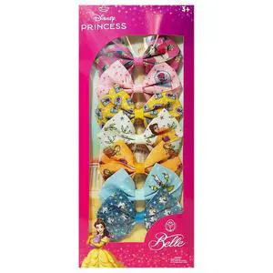 Disney Princess Belle Alligator Hair Clips for Kids 7-Pack Non-Slip 4-Inch Hair Bows Girls Hair Accessories with Royal Character Prints Ages 3+ Non-Toxic Material Disney Princess Belle Alligator Hair Clips for Kids 7-Pack Non-Slip 4-Inch Hair Bows Girls Hair Accessories with Royal Character Prints Ages 3+ Non-Toxic Material