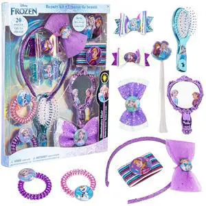 Disney Frozen Hair Accessories Set with Bows, Brush & Mirror, Ages 3+ Disney Frozen Hair Accessories Set with Bows, Brush & Mirror, Ages 3+